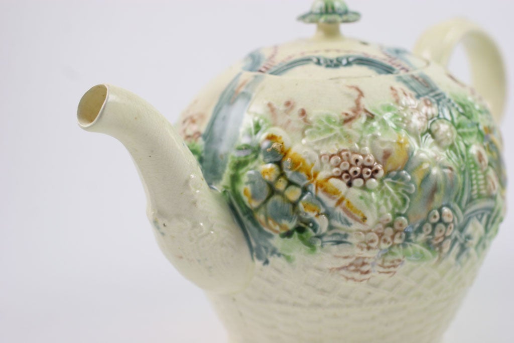 William Greatbatch Creamware pottery Teapot 1